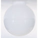 8 X 4 WHITE BALL , Components , SATCO, Glass Globes,Glassware & Shades