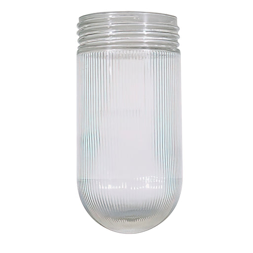 CLEAR RIBBED GLASS JELLY JAR , Components , SATCO, Glass Globes,Glassware & Shades