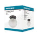1 LIGHT 6" BALL CEILING , Fixtures , NUVO, A19,Basic,Ceiling,Close-to-Ceiling,Flush Mount,Incandescent,Medium