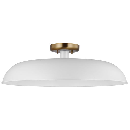 COLONY 1 LIGHT LARGE FLUSH , Fixtures , NUVO, A19,Close-to-Ceiling,Colony,Incandescent,Medium,Semi Flush