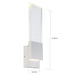 ELLUSION LED LARGE WALL SCONCE , Fixtures , NUVO, Ellusion,Integrated,Integrated LED,LED,Sconce,Vanity & Wall,Wall