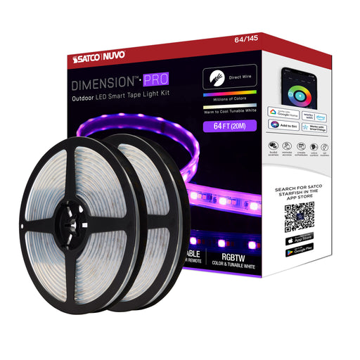 TAPE/RGBTW-HO/IP65/JBOX/SF/64' , Fixtures , Dimension;Starfish, Connector,Integrated LED,LED,LED Strip,Tape Light