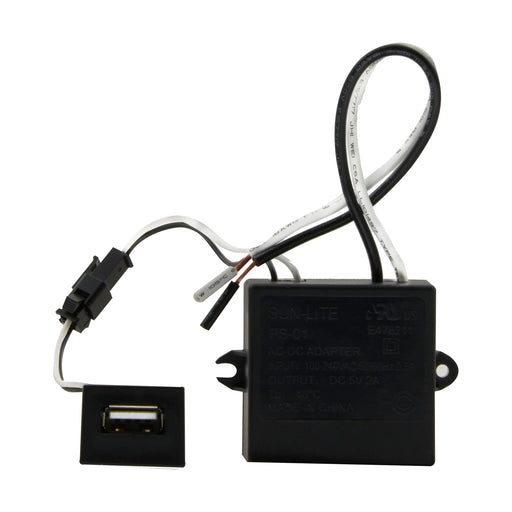 BLACK USB ADAPTER FOR TABLE LA , Hardware , SATCO, Outlets,Switches & Accessories