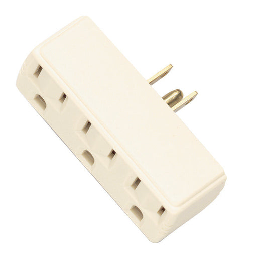 SINGLE TO TRIPLE ADAPTER-IVORY , Hardware , SATCO, Outlets,Switches & Accessories