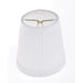 WHITE PLEATED CLIP-ON SHADE , Hardware , SATCO, Clip On Shades,Glassware & Shades