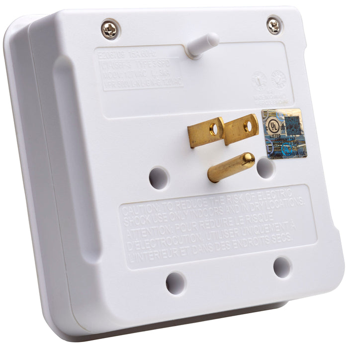 6 OUTLET PLUG IN SURGE PROTECT , Hardware , SATCO, Outlets,Switches & Accessories