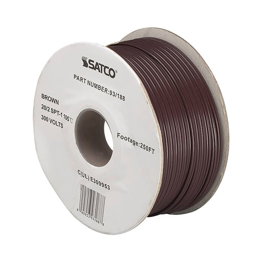 20/2 PLT BROWN WIRE ON 250 FT , Hardware , SATCO, Cords & Accessories,Wire