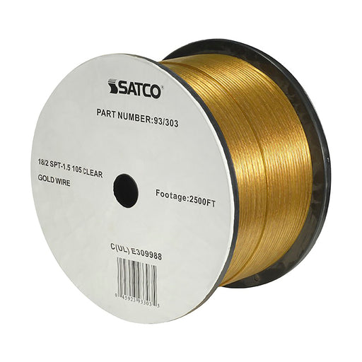 18/2 SPT-1 1/2 CL GOLD 2500 FT , Hardware , SATCO, Cords & Accessories,Wire