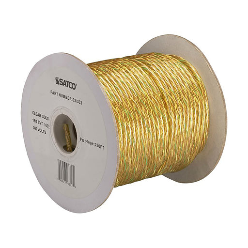 18/3 SVT GOLD W/SM. GRN LINE , Hardware , SATCO, Cords & Accessories,Wire
