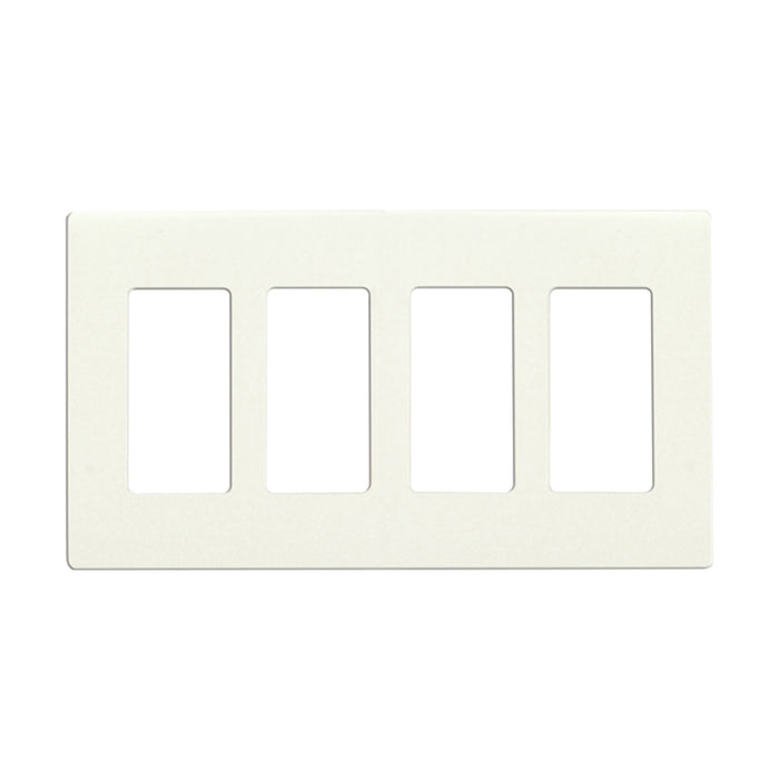 CLARO 4 GANG WALLPLATE WH , Hardware , SATCO, Switches & Accessories,Wall Plates