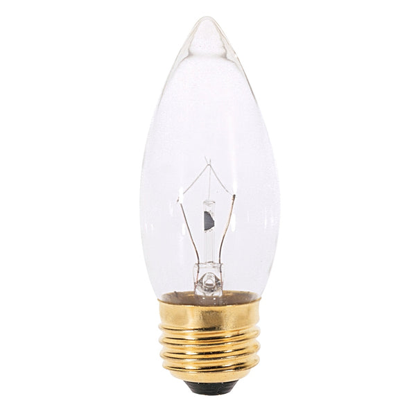 SATCO 25 Watt B11 Incandescent - Clear - 2500 Average rated hours - 210 ...