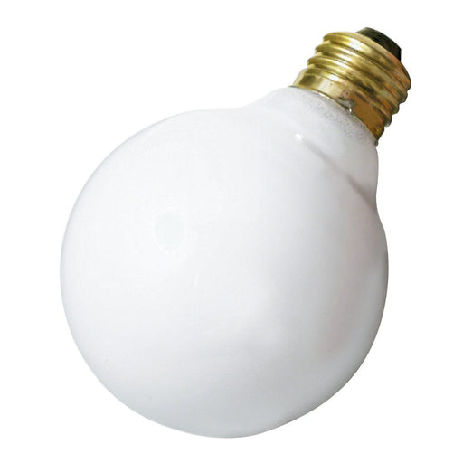25W G25 STD WHITE , Lamps , SATCO, G25,Globe,Globe Light,Gloss White,Incandescent,Medium,Warm White