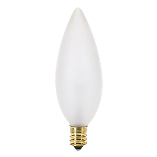 25W TORP CAND FR 130V , Lamps , SATCO, BA9.5,Candelabra,Candle,Decorative Light,Frost,Incandescent,Warm White