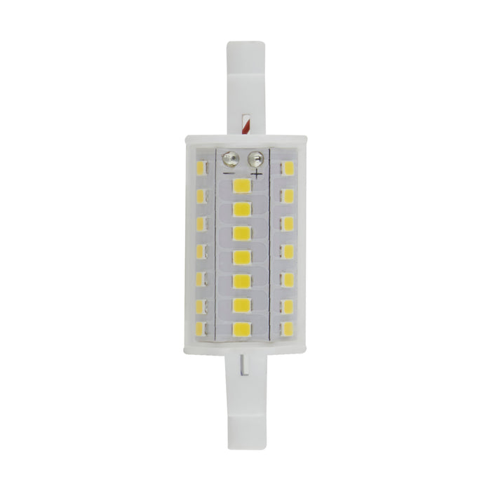 6W/LED/T3/78MM/830/120V/D R7S , Lamps , SATCO, Clear,Double Ended Recessed Single Contact,J-Type,LED,LED J-Type,T3,Warm White