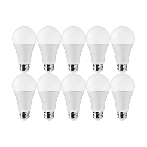 14A19/LED/E26/830/120V/10PK , Lamps , SATCO, A19,LED,Medium,Type A,Warm White,White
