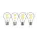 10.5A19/CL/LED/930/120V/4PK , Lamps , SATCO, A19,Clear,LED,LED Filament,Medium,Soft White,Type A