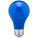 8A19/BLUE/LED/E26/120V , Lamps , SATCO, A19,Ceramic Blue,LED,Medium,Type A
