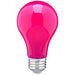 8A19/PINK/LED/E26/120V , Lamps , SATCO, A19,Ceramic Pink,LED,Medium,Type A