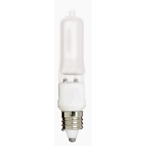 75W MINI-CAN FROSTED 120V. , Lamps , SATCO, Frost,Halogen,Mini Candelabra,Single Ended Halogen,T4,Warm White