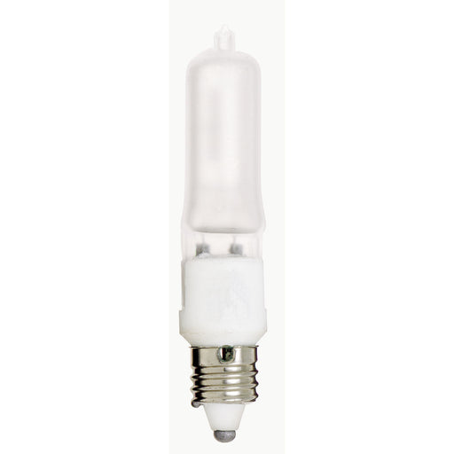 150W MINI-CAN FROSTED 120V. , Lamps , SATCO, Frost,Halogen,Mini Candelabra,Single Ended Halogen,T4.5,Warm White
