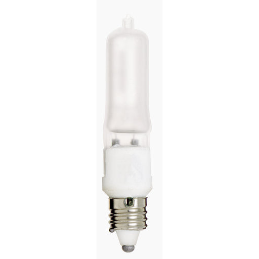 250W MINI-CAN FROSTED 120V. , Lamps , SATCO, Frost,Halogen,Mini Candelabra,Single Ended Halogen,T4.5,Warm White