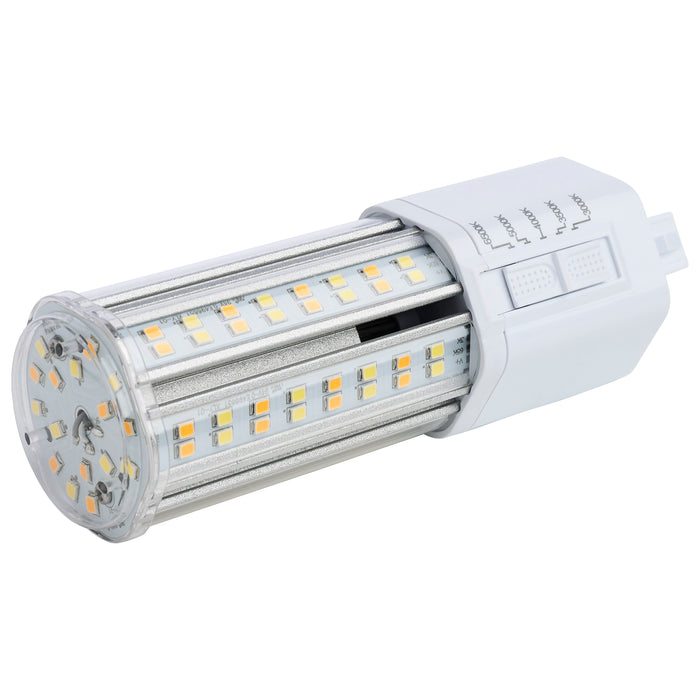 14W/PL/LED/HL/5CCT/G24 , Lamps , SATCO, G24d (2-Pin),LED,LED CFL Replacements Pin Based,PL,PL 2-Pin,Warm White to Natural Light,White