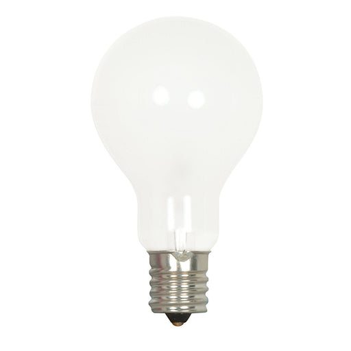 40A15/FROST 120V INT 2/CD , Lamps , SATCO, A15,Frost,General Service,Incandescent,Intermediate,Type A,Warm White