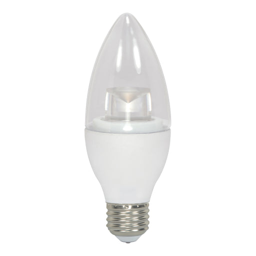 3.5ETC/LED/927/E26/120V , Lamps , SATCO, B11,Candle,Clear,Decorative LED,LED,Medium,Warm White