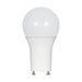 9.8A19/OMNI/220/LED/50K/GU24 , Lamps , SATCO, A19,Bi Pin GU24,Frost,LED,Natural Light,Type A
