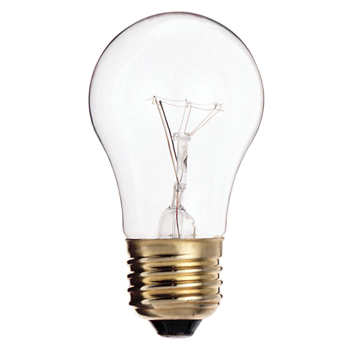40W A15 APPLIANCE CLR , Lamps , SATCO, A15,Clear,General Service,Incandescent,Medium,Type A,Warm White