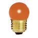 7 1/2W S11 STD ORANGE 1/CD , Lamps , SATCO, Ceramic Orange,Incandescent,Medium,S11,Sign,Sign & Indicator