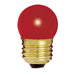 7 1/2W S11 STD RED 1/CD , Lamps , SATCO, Ceramic Red,Incandescent,Medium,S11,Sign,Sign & Indicator