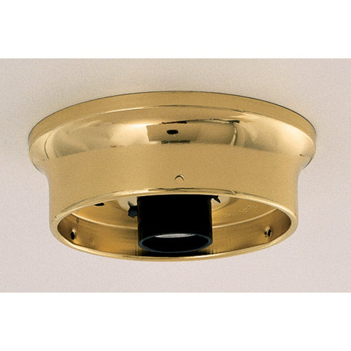 4"BR FIN WIRED HOLDER , Hardware , SATCO, Canopies & Glass Holders,Wired Ceiling Pans & Fixture Holders