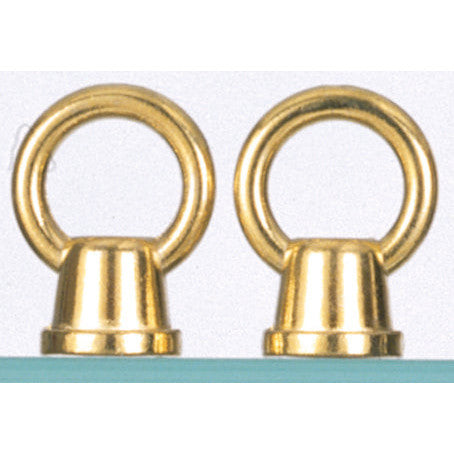 2 BRASS FIN FEMALE LOOPS , Hardware , SATCO, Hardware & Lamp Parts,Loops