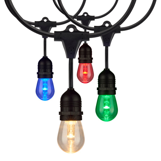 24FT/LED/SL/S14/IRR/RGBW/12 , Fixtures , SATCO, LED,LED String Lights,Medium,Portable,S14,String Light