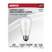 2W/LED/ST19/822/120V/2PK , Lamps , SATCO, Clear,LED,LED Filament,Medium,ST19,String Light