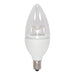 4.5CTC/LED/2700K/300L/230V , Lamps , SATCO, B11,Candelabra,Candle,Clear,Decorative LED,LED,Warm White