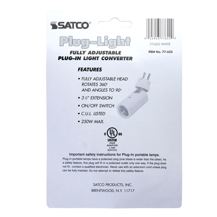 PLUG-A-LIGHT , Hardware , SATCO, Adaptors Reducers Extenders,Sockets & Lampholders
