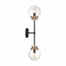 AXIS 2 LIGHT WALL SCONCE , Fixtures , NUVO, Axis,B10,Candelabra,Incandescent,Sconce,Vanity & Wall,Wall
