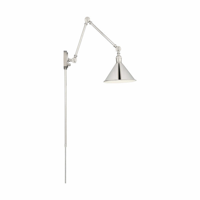 DELANCEY SWING ARM FIXTURE , Fixtures , NUVO, A19,Delancey,Incandescent,Medium,Portable,Sconce,Swing Arm Wall