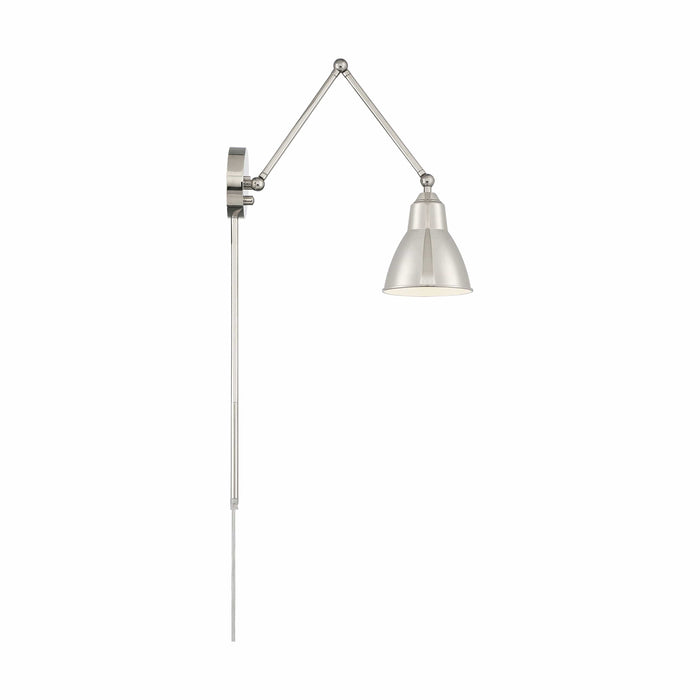 FULTON SWING ARM FIXTURE , Fixtures , NUVO, A19,Fulton,Incandescent,Medium,Portable,Sconce,Swing Arm Wall