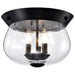 NUVO BOLIVER 3 LIGHT FLUSH MOUNT