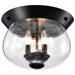 NUVO BOLIVER 3 LIGHT FLUSH MOUNT