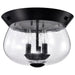 NUVO BOLIVER 3 LIGHT FLUSH MOUNT