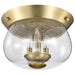 NUVO BOLIVER 3 LIGHT FLUSH MOUNT
