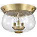 NUVO BOLIVER 3 LIGHT FLUSH MOUNT