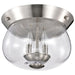 NUVO BOLIVER 3 LIGHT FLUSH MOUNT