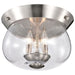 NUVO BOLIVER 3 LIGHT FLUSH MOUNT