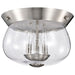 NUVO BOLIVER 3 LIGHT FLUSH MOUNT