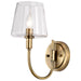 BROOKSIDE 1 LIGHT SCONCE , Fixtures , NUVO, Brookside,Candelabra,Incandescent,Type B,Vanity & Wall,Wall - Up or Down,Wall Sconce